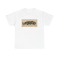 'Jaguar stalking' white tee, oversized fit
